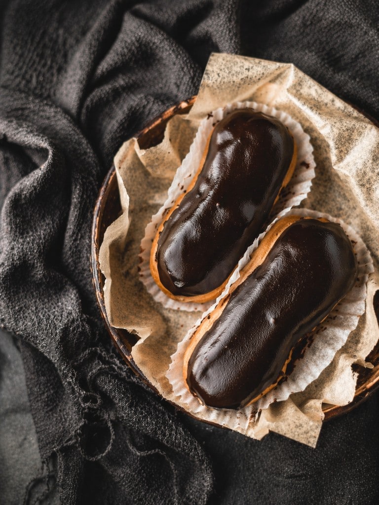 Photo of Eclair: Cream-filled choux pastry